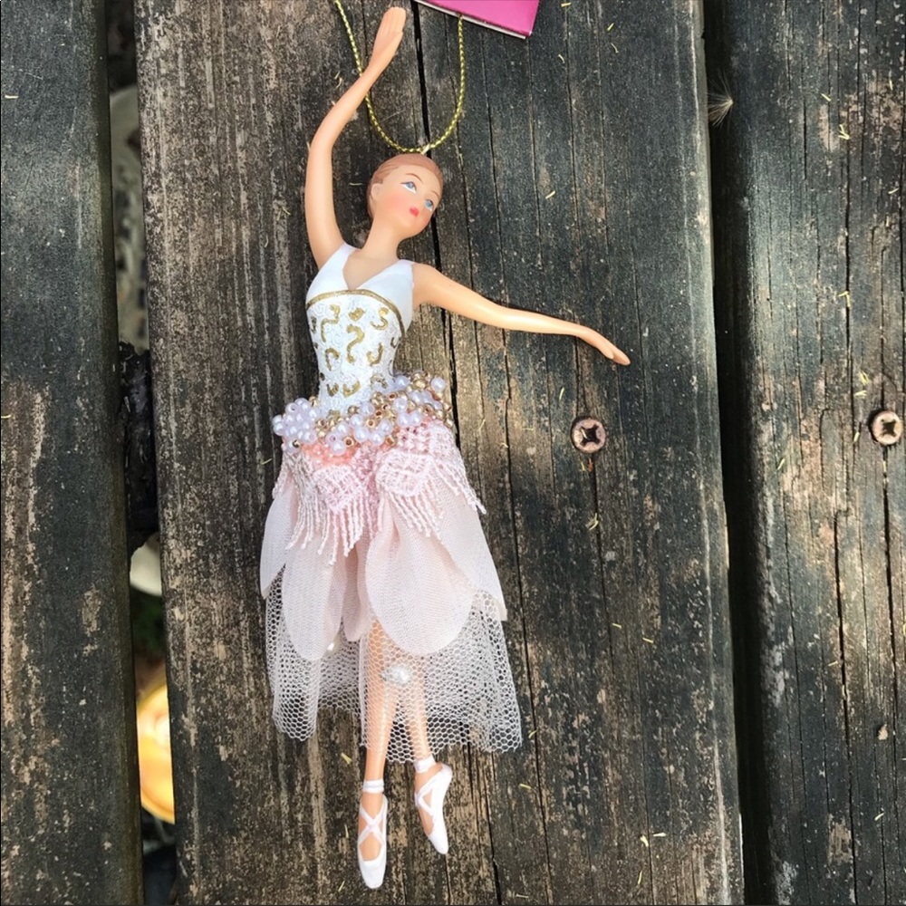 Pink ballerina ornament